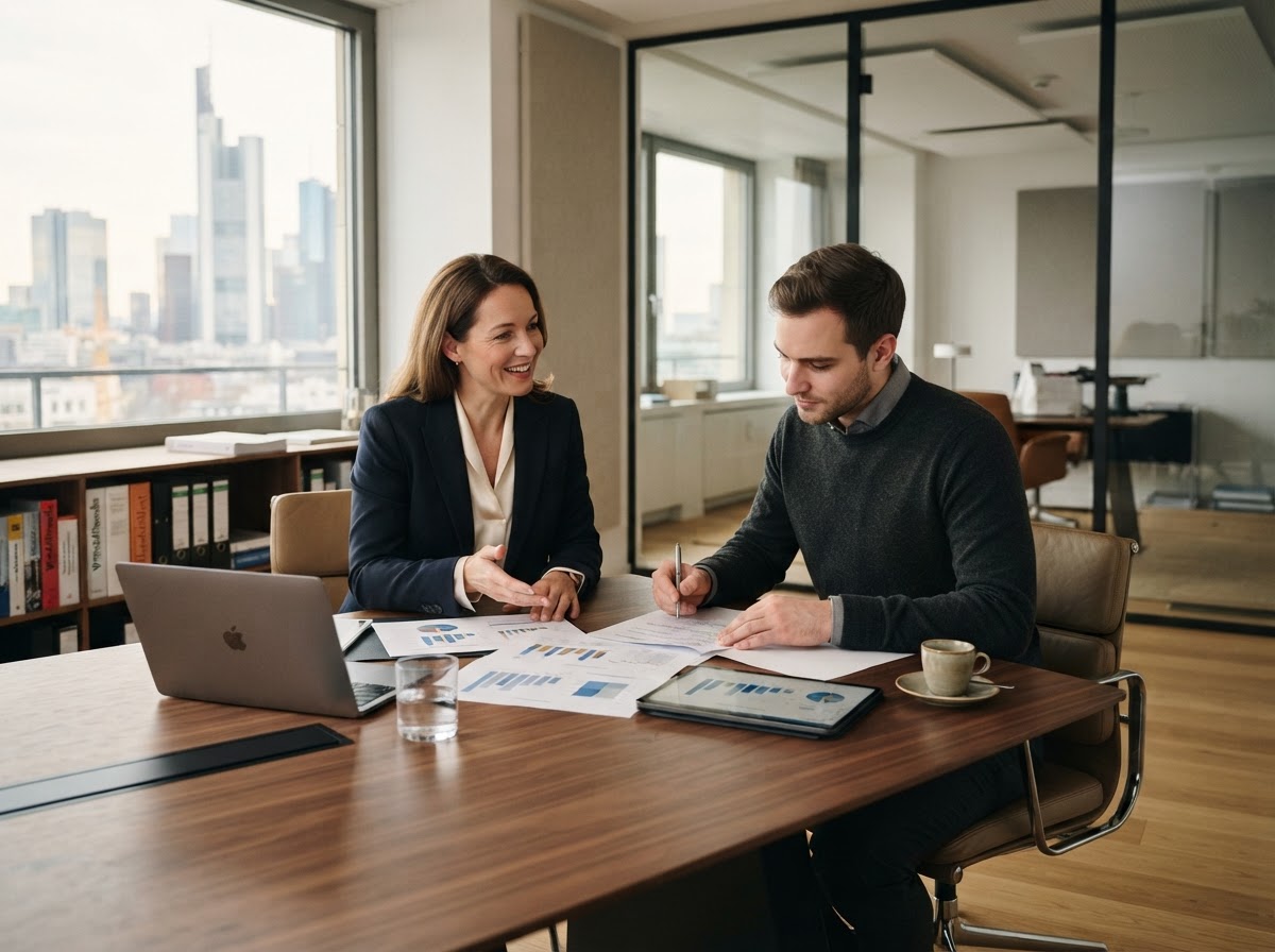 Wachsttzung workspace illustrating remote, data-driven investment analysis
